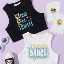 Dance and Be Happy Crop Top
