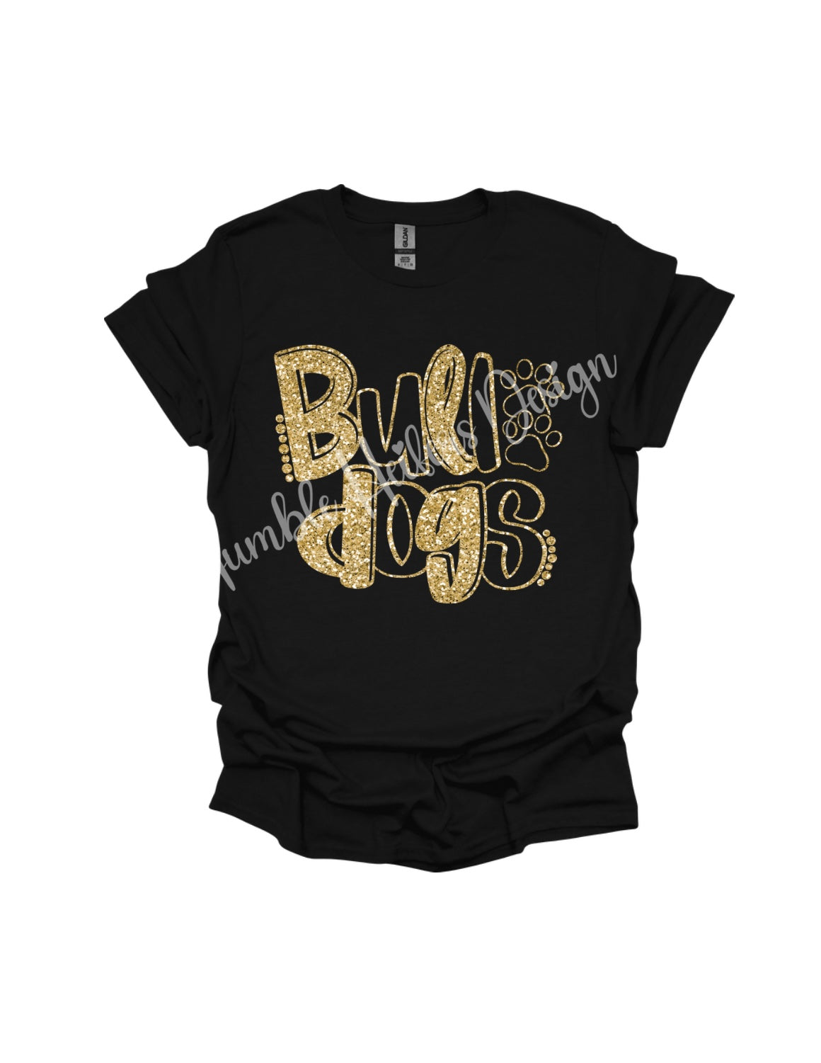 Gold Glitter Bulldogs