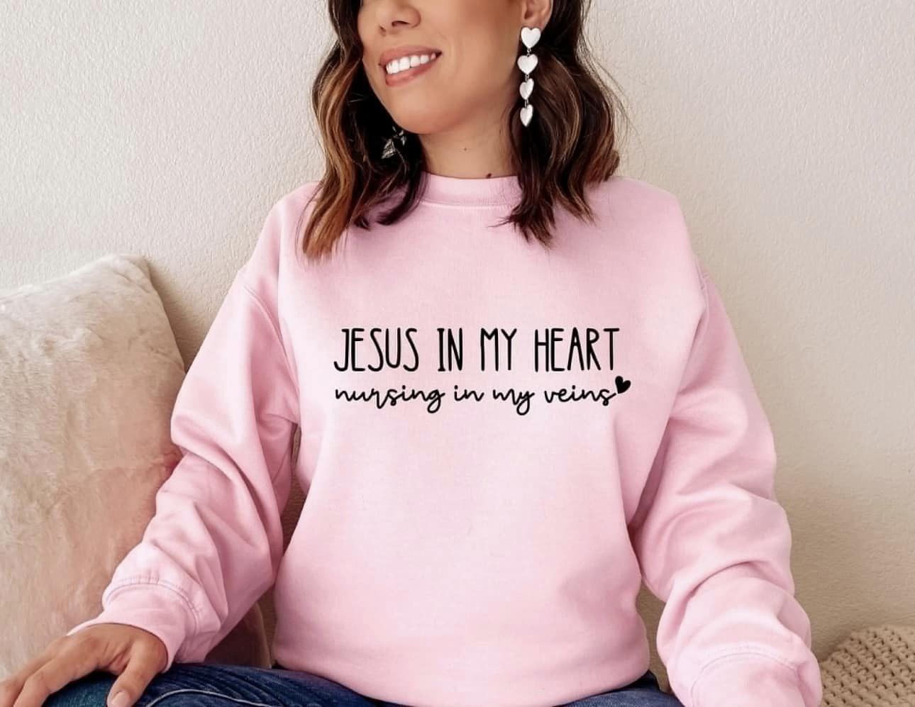 Jesus In My Heart crewneck