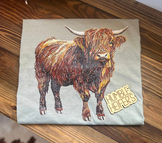Blinged Out Highland Cow