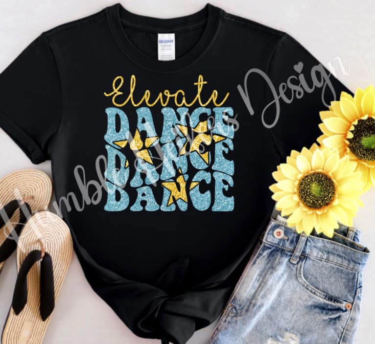 Elevate Dance with Stars Glitter tshirt