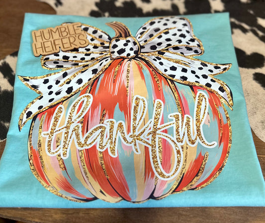 Thankful Watercolor Pumpkin