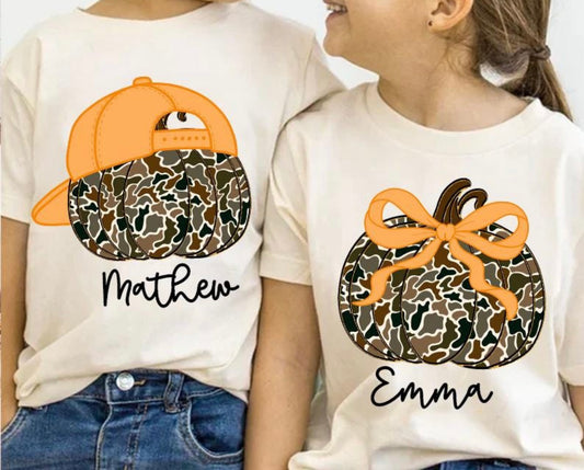 Kids Camo Pumpkins (add name in notes at checkout)