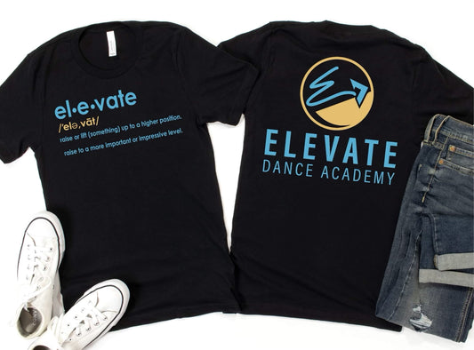 Elevate Dance Academy Description/Back Logo T-Shirt