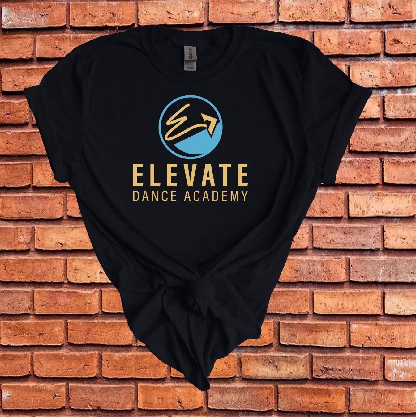 Elevate Dance Academy Blue Top Logo T-Shirt